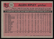 Allen Ripley Autographed 1981 Topps Card #144 San Francisco Giants SKU #264906