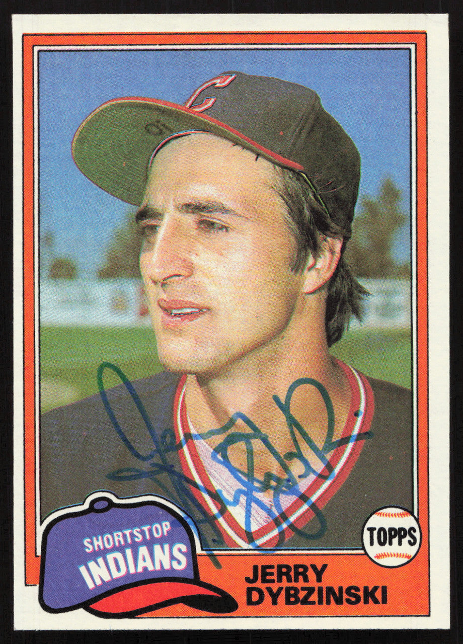 Jerry Dybzinski Autographed 1981 Topps Card #198 Cleveland Indians SKU #264915