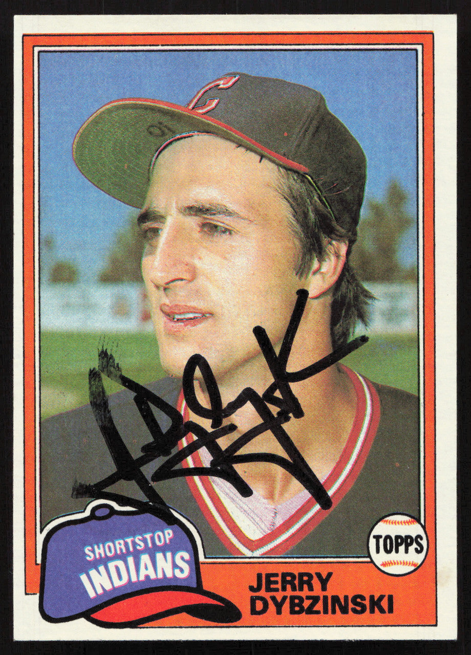 Jerry Dybzinski Autographed 1981 Topps Card #198 Cleveland Indians SKU #264917