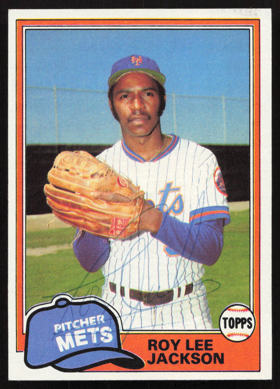 Roy Lee Jackson Autographed 1981 Topps Card #223 New York Mets SKU #264920