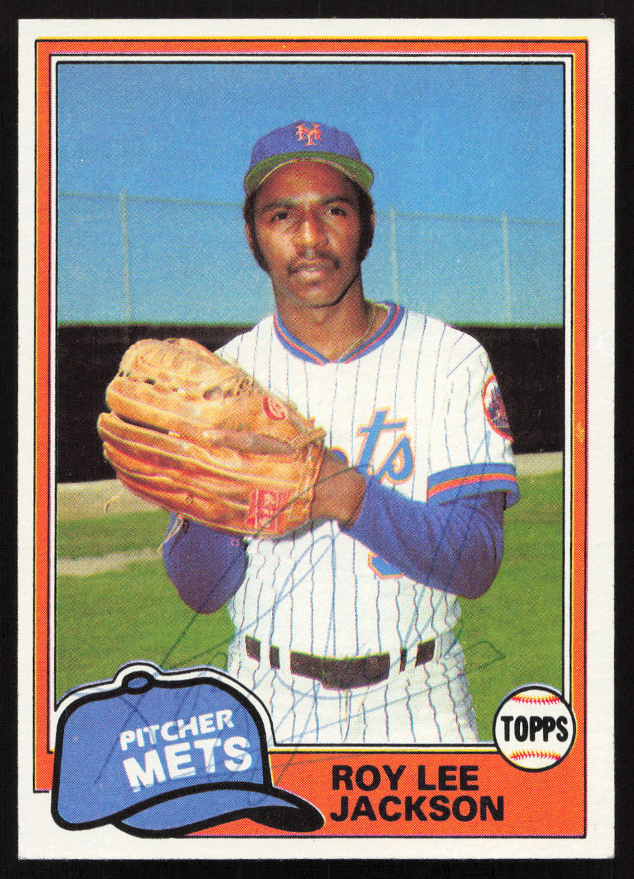 Roy Lee Jackson Autographed 1981 Topps Card #223 New York Mets SKU #264921