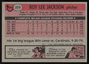 Roy Lee Jackson Autographed 1981 Topps Card #223 New York Mets SKU #264921
