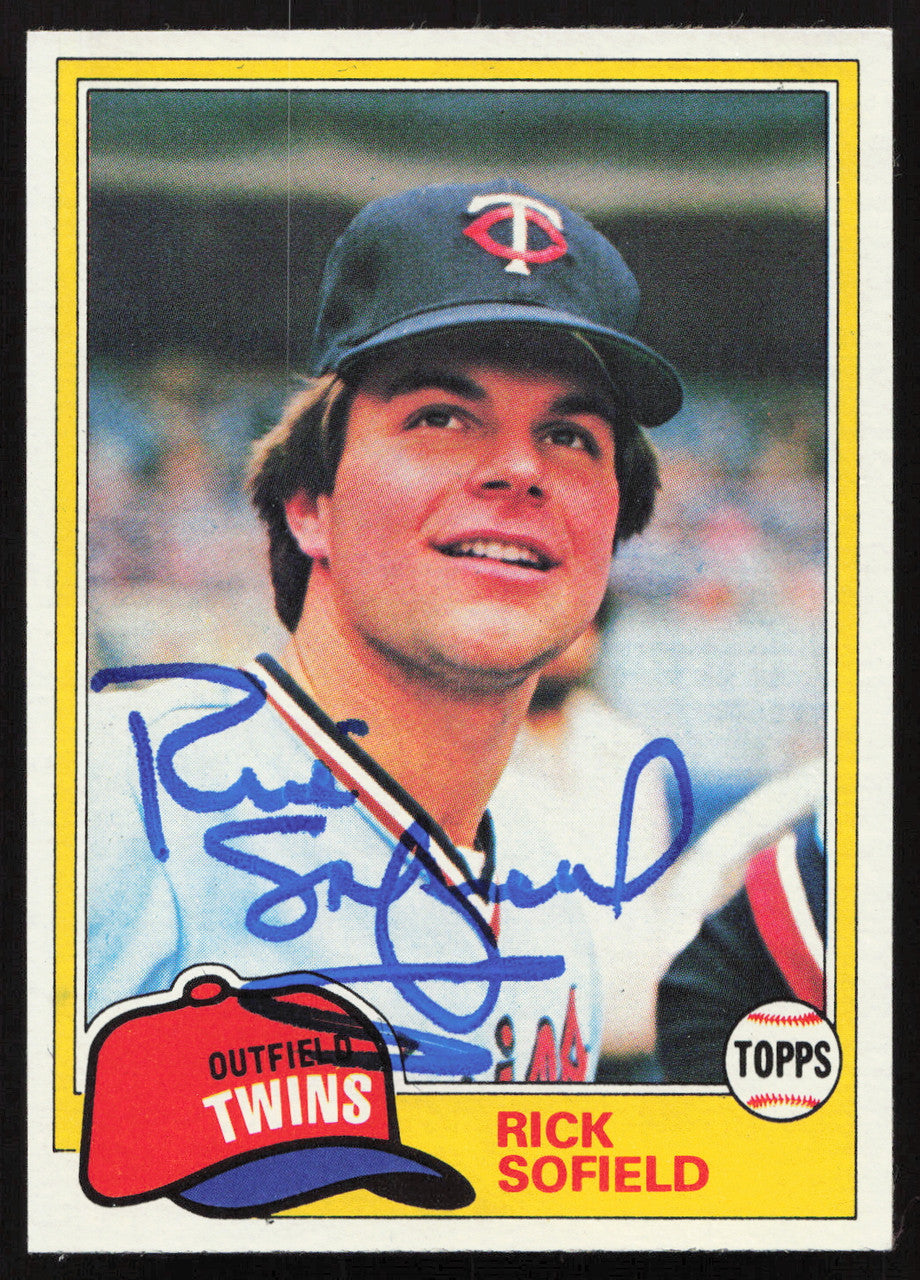 Rick Sofield Autographed 1981 Topps Card #278 Minnesota Twins SKU #264929