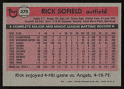 Rick Sofield Autographed 1981 Topps Card #278 Minnesota Twins SKU #264929