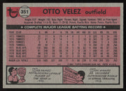 Otto Velez Autographed 1981 Topps Card #351 Toronto Blue Jays SKU #264930