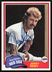 Jerry Remy Autographed 1981 Topps Card #549 Boston Red Sox SKU #264938
