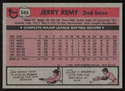 Jerry Remy Autographed 1981 Topps Card #549 Boston Red Sox SKU #264938
