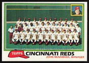 John McNamara Autographed 1981 Topps Card #677 Cincinnati Reds SKU #264949
