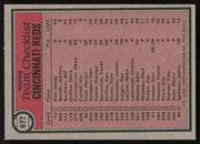 John McNamara Autographed 1981 Topps Card #677 Cincinnati Reds SKU #264949