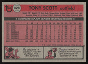Tony Scott Autographed 1981 Topps Traded Card #828 Houston Astros SKU #264961