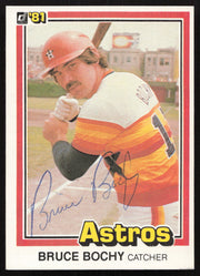 Bruce Bochy Autographed 1981 Donruss Card #20 Houston Astros SKU #264963