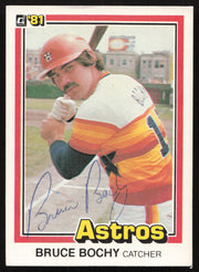 Bruce Bochy Autographed 1981 Donruss Card #20 Houston Astros SKU #264965