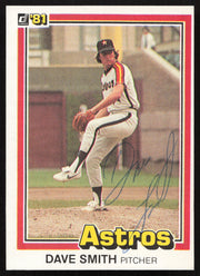 Dave Smith Autographed 1981 Donruss Card #23 Houston Astros SKU #264968