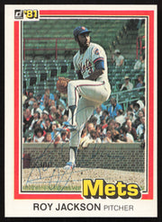 Roy Lee Jackson Autographed 1981 Donruss Card #36 New York Mets SKU #264970
