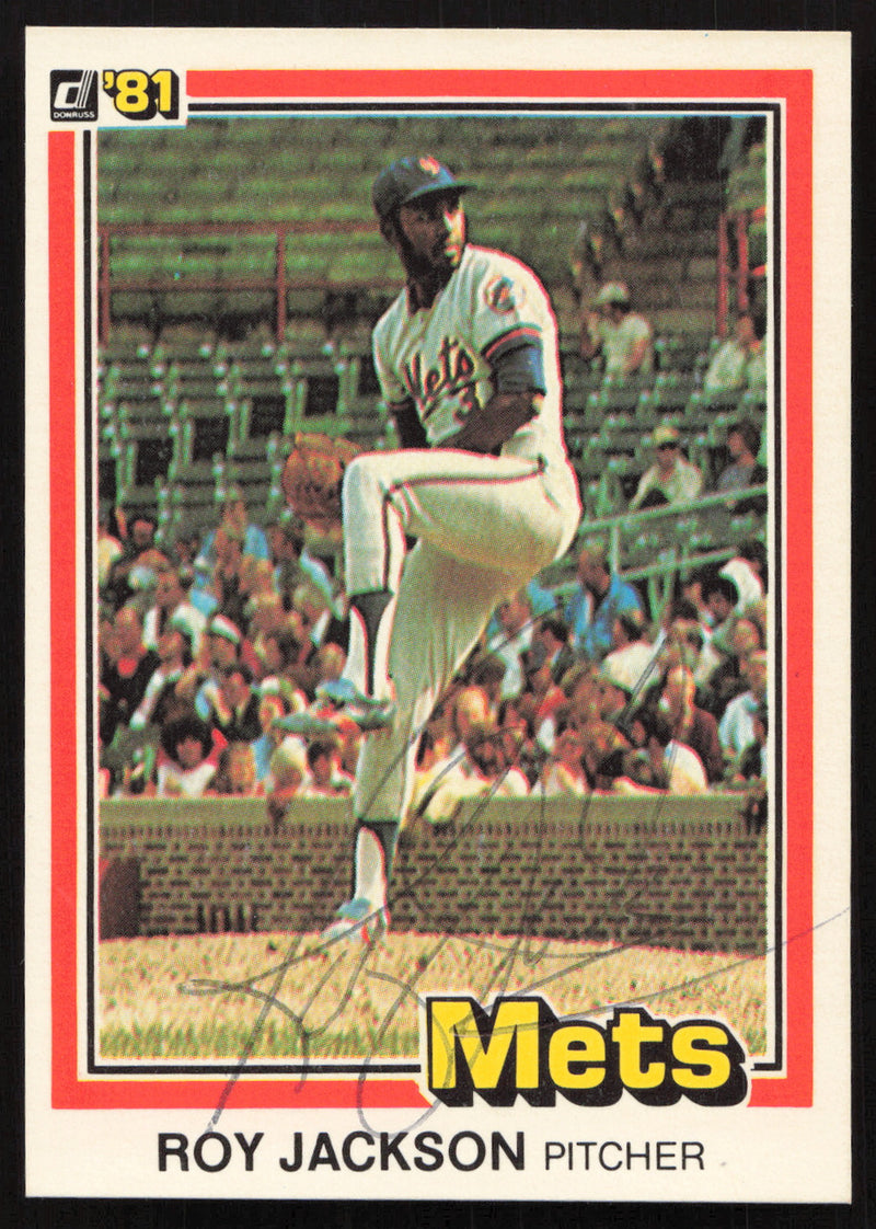 Roy Lee Jackson Autographed 1981 Donruss Card #36 New York Mets SKU #264972