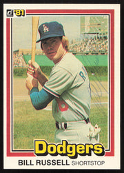 Bill Russell Autographed 1981 Donruss Card #57 Los Angeles Dodgers SKU #264974