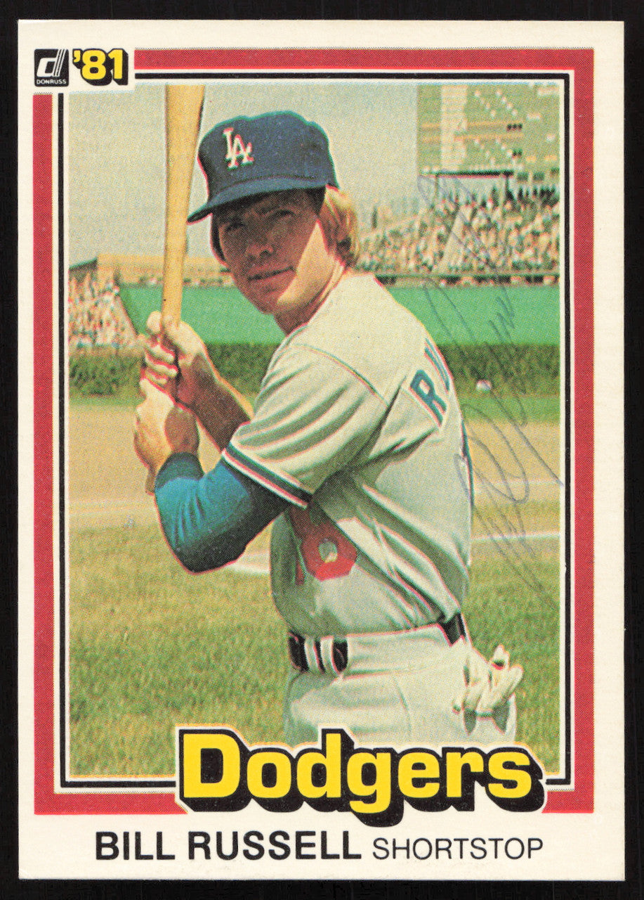 Bill Russell Autographed 1981 Donruss Card #57 Los Angeles Dodgers SKU #264974