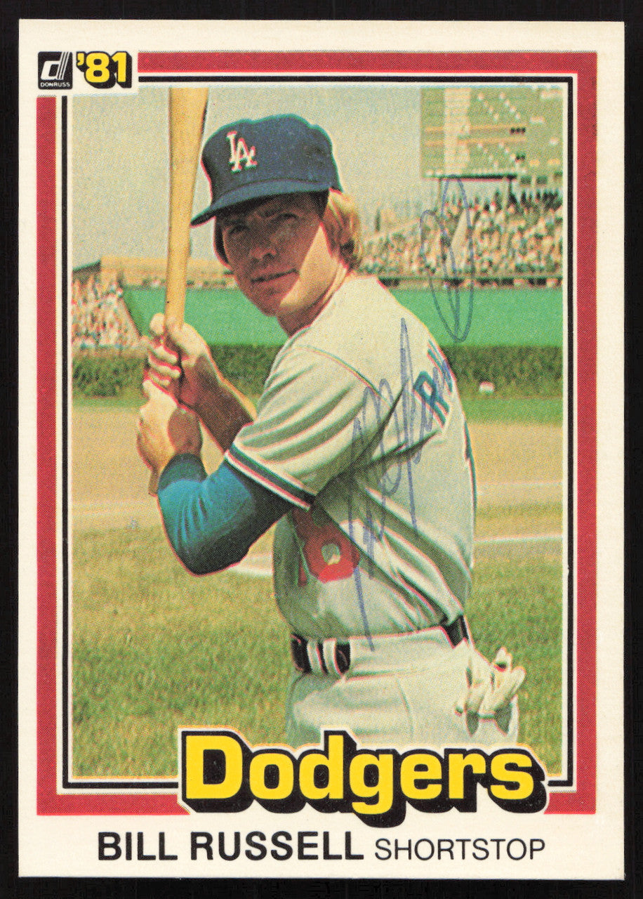 Bill Russell Autographed 1981 Donruss Card #57 Los Angeles Dodgers SKU #264975