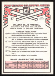 Bill Russell Autographed 1981 Donruss Card #57 Los Angeles Dodgers SKU #264976