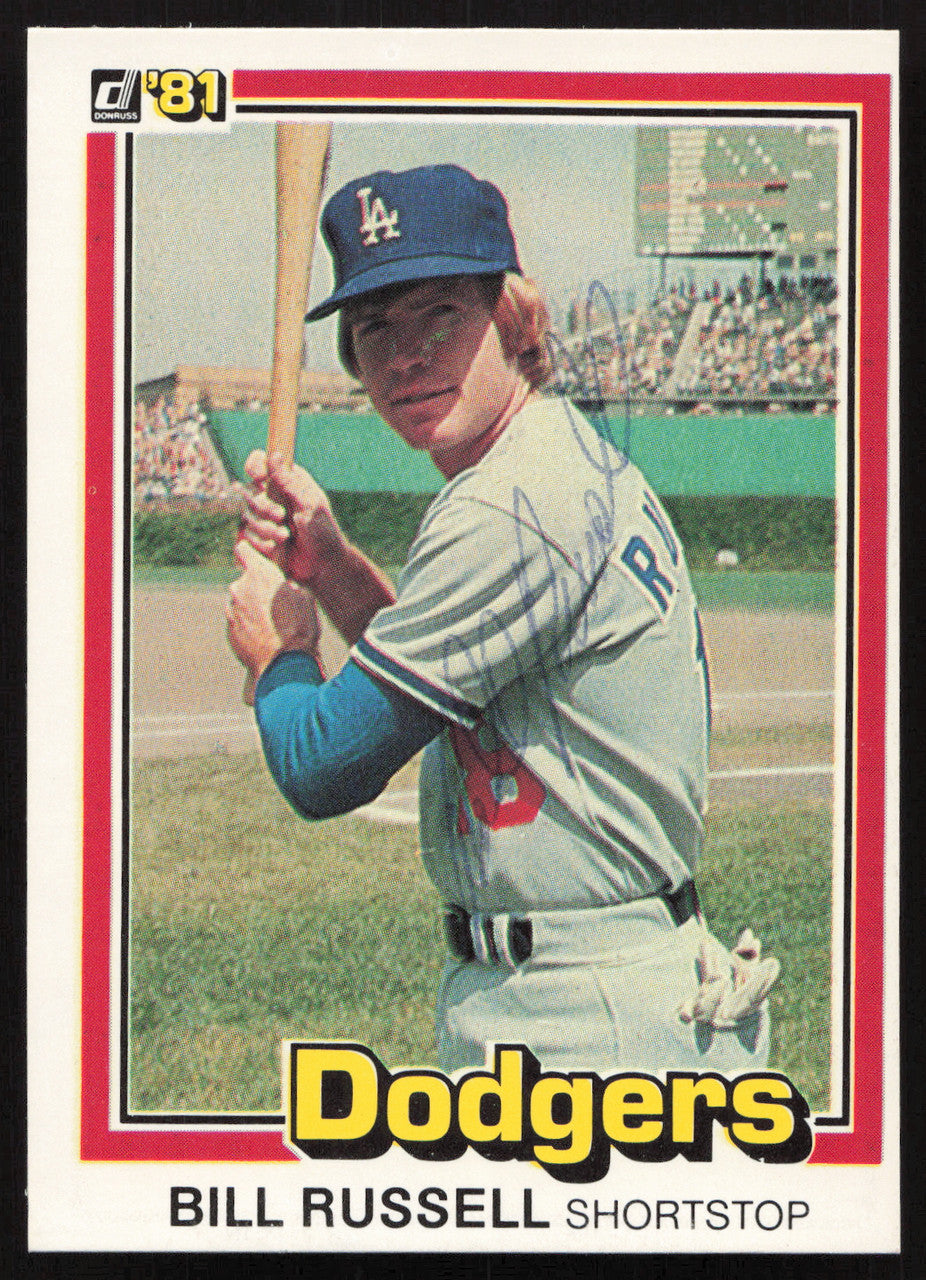 Bill Russell Autographed 1981 Donruss Card #57 Los Angeles Dodgers SKU #264977
