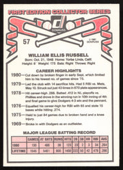 Bill Russell Autographed 1981 Donruss Card #57 Los Angeles Dodgers SKU #264977