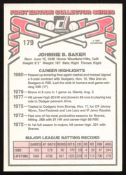 Dusty Baker Autographed 1981 Donruss Card #179 Los Angeles Dodgers SKU #264983
