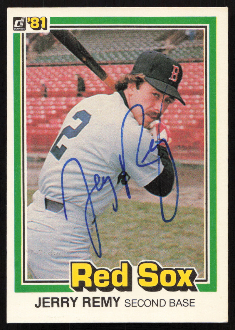 Jerry Remy Autographed 1981 Donruss Card #215 Boston Red Sox SKU #264987