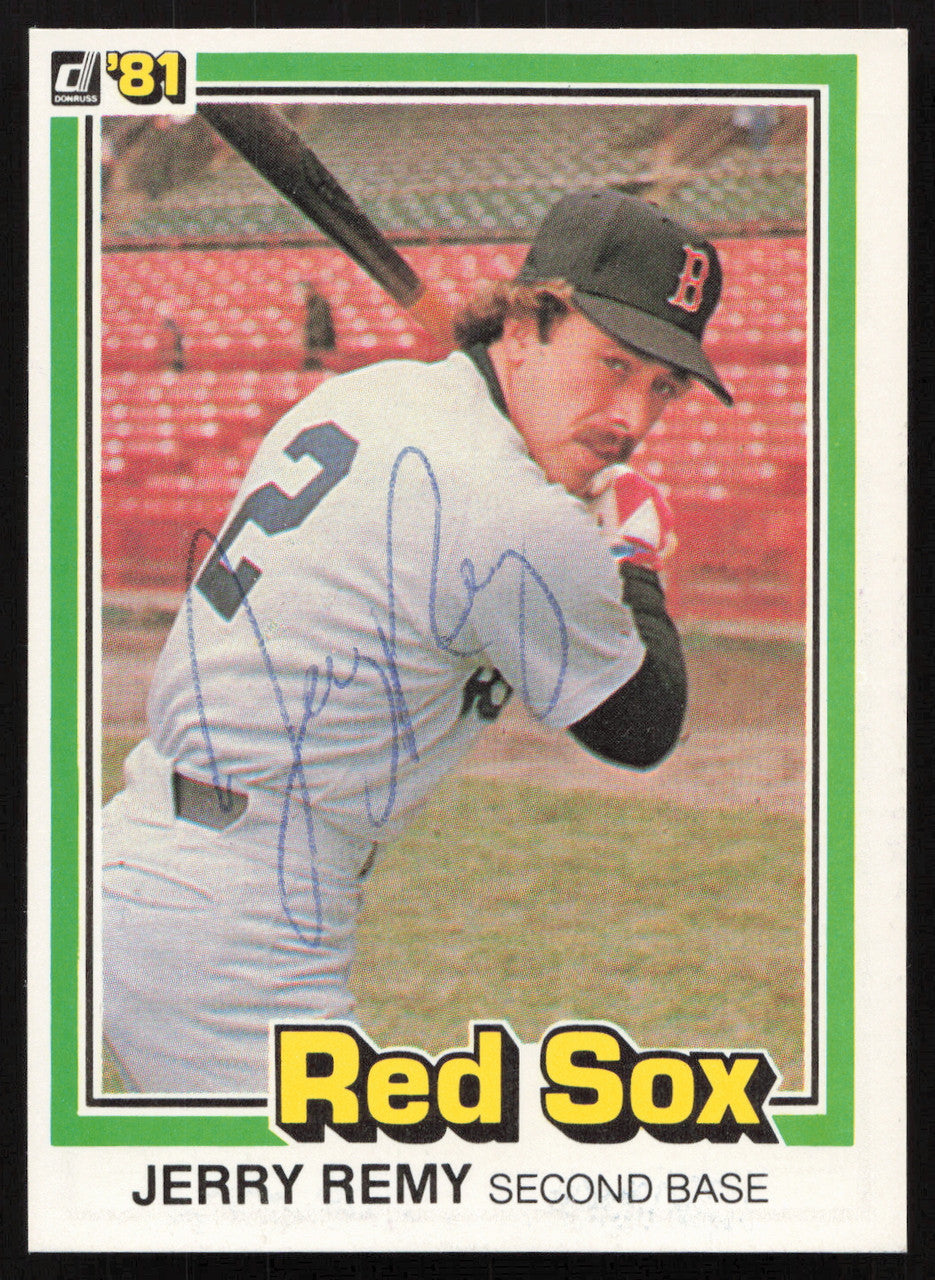 Jerry Remy Autographed 1981 Donruss Card #215 Boston Red Sox SKU #264988