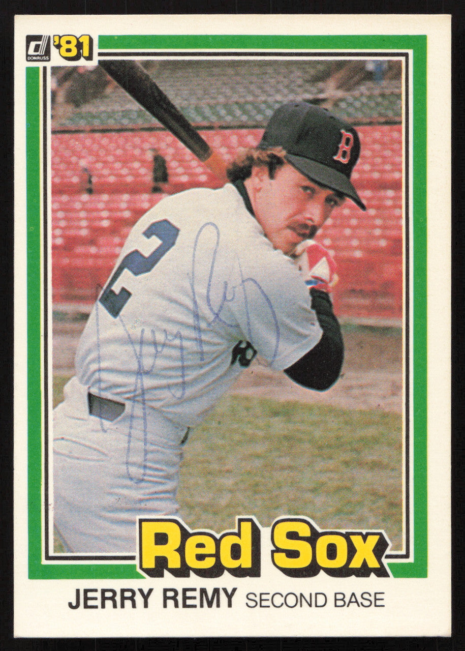 Jerry Remy Autographed 1981 Donruss Card #215 Boston Red Sox SKU #264989
