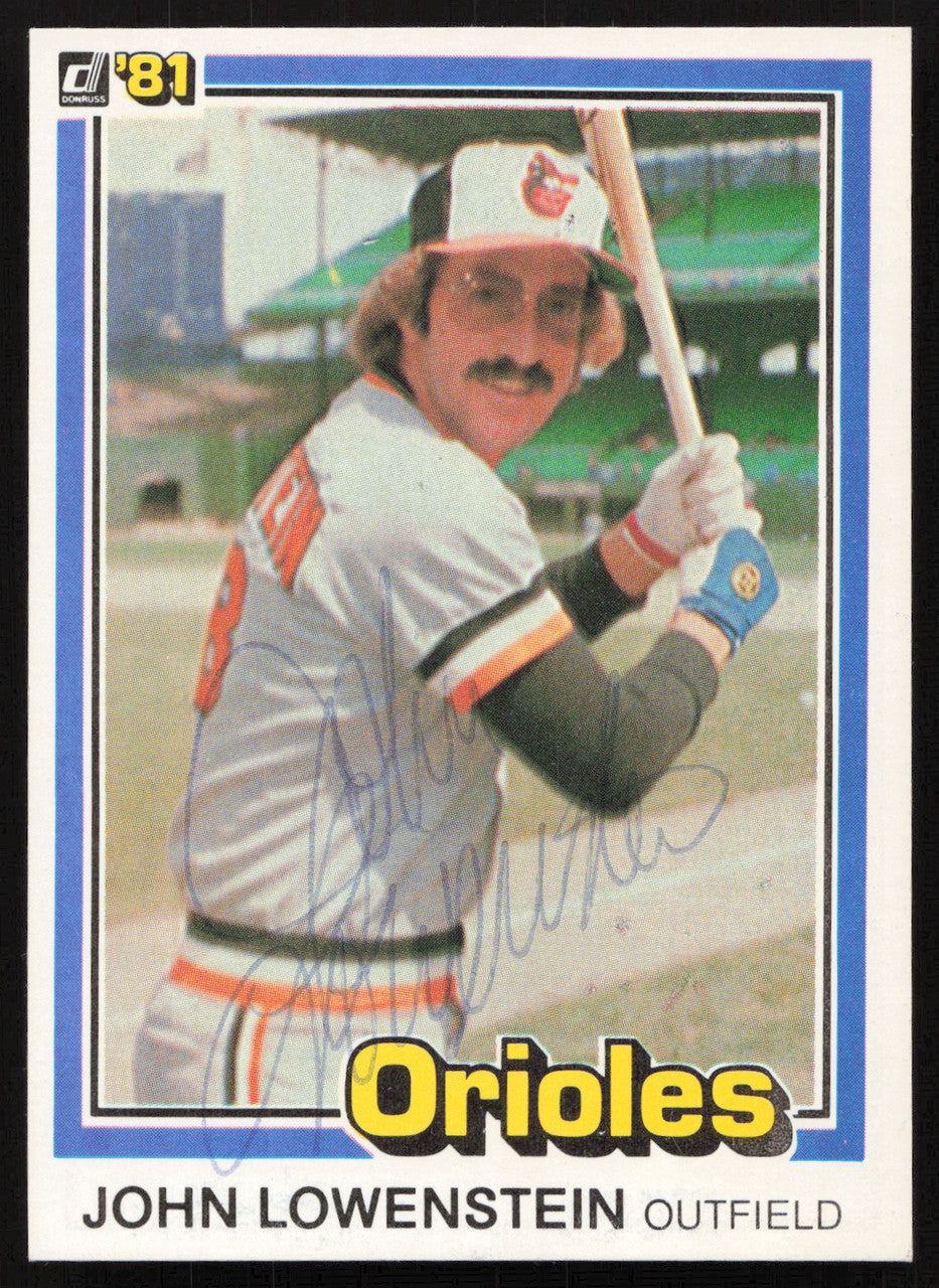 John Lowenstein Autographed 1981 Donruss Card #235 Baltimore Orioles SKU #264990