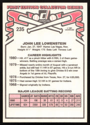 John Lowenstein Autographed 1981 Donruss Card #235 Baltimore Orioles SKU #264991