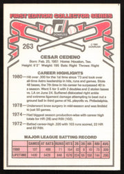 Cesar Cedeno Autographed 1981 Donruss Card #263 Houston Astros SKU #264996
