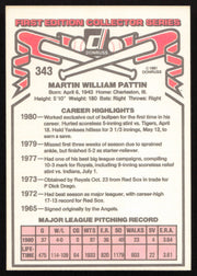 Marty Pattin Autographed 1981 Donruss Card #343 Kansas City Royals SKU #265003