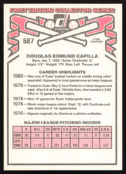 Doug Capilla Autographed 1981 Donruss Card #587 Chicago Cubs SKU #265405
