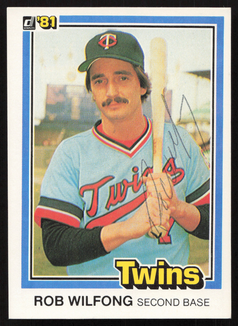 Rob Wilfong Autographed 1981 Donruss Card #493 Minnesota Twins SKU #265013