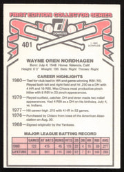 Wayne Nordhagen Autographed 1981 Donruss Card #401 Chicago White Sox SKU #265024
