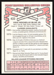 Vida Blue Autographed 1981 Donruss Card #433 San Francisco Giants SKU #265028