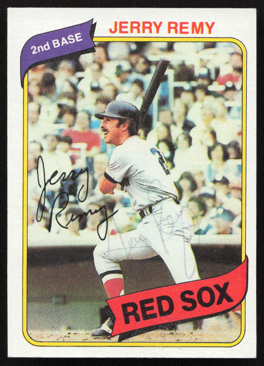 Jerry Remy Autographed 1980 Topps Card #155 Boston Red Sox SKU #265035