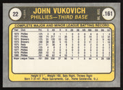 John Vukovich Autographed 1981 Fleer Card #22 Philadelphia Phillies SKU #265041