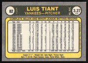 Luis Tiant Autographed 1981 Fleer Card #82 New York Yankees SKU #265051