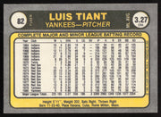 Luis Tiant Autographed 1981 Fleer Card #82 New York Yankees SKU #265052