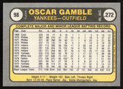 Oscar Gamble Autographed 1981 Fleer Card #98 New York Yankees SKU #265054