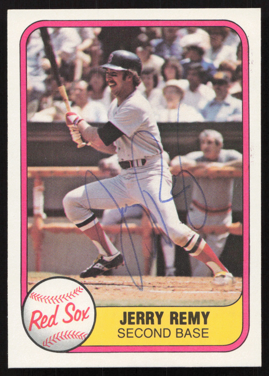 Jerry Remy Autographed 1981 Fleer Card #238 Boston Red Sox SKU #265080