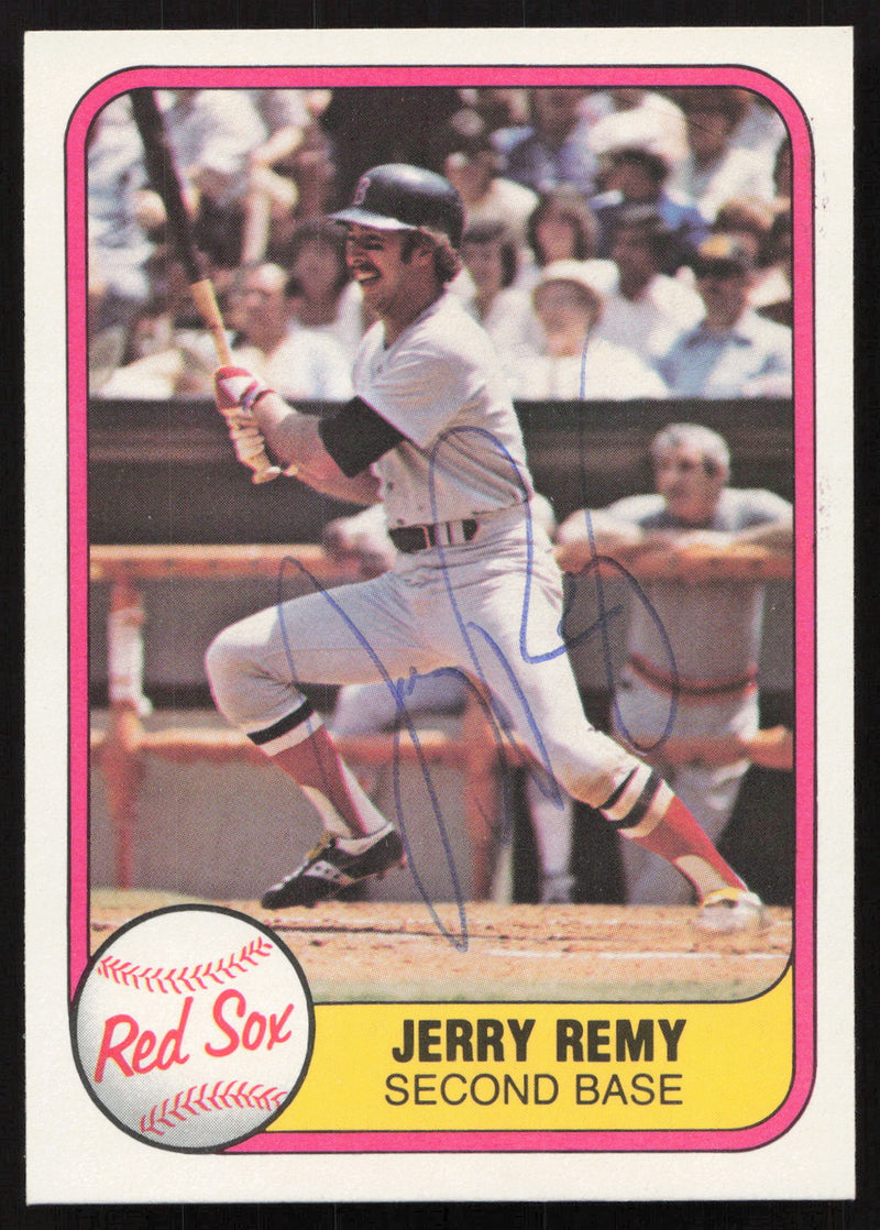 Jerry Remy Autographed 1981 Fleer Card #238 Boston Red Sox SKU #265080