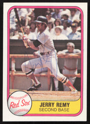 Jerry Remy Autographed 1981 Fleer Card #238 Boston Red Sox SKU #265081