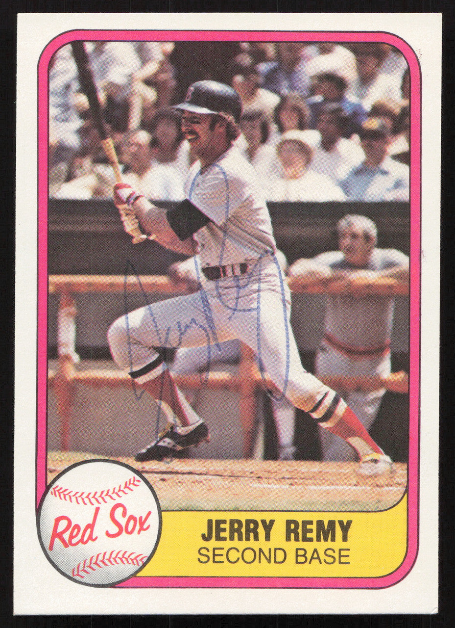 Jerry Remy Autographed 1981 Fleer Card #238 Boston Red Sox SKU #265081
