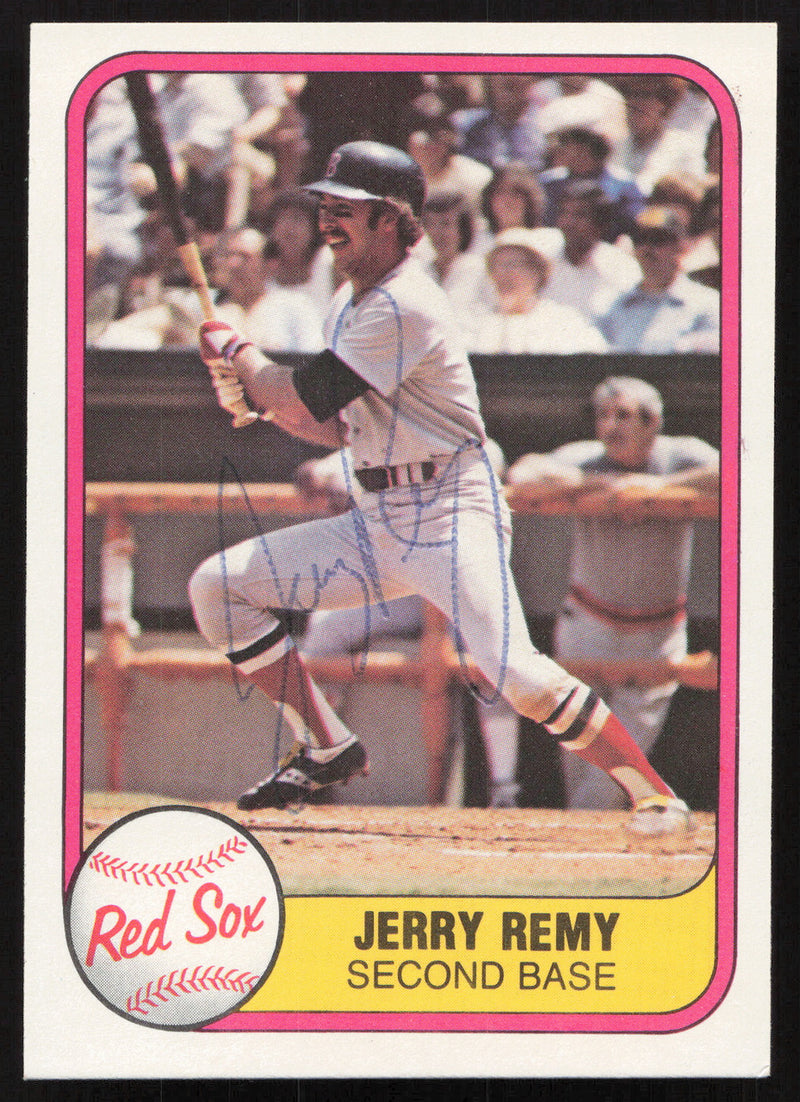 Jerry Remy Autographed 1981 Fleer Card #238 Boston Red Sox SKU #265081