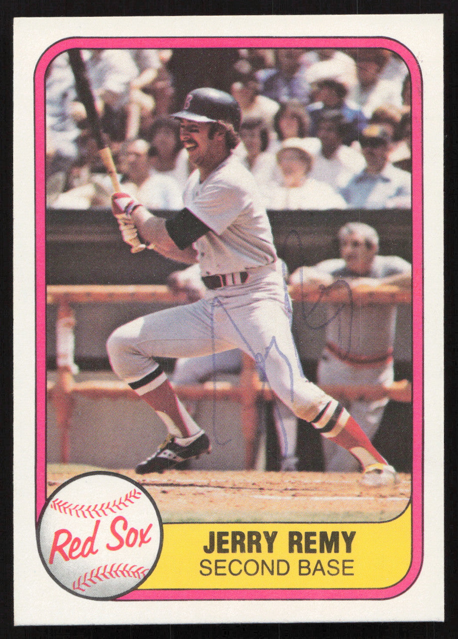 Jerry Remy Autographed 1981 Fleer Card #238 Boston Red Sox SKU #265082