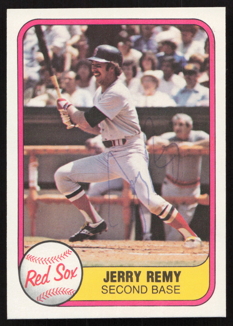 Jerry Remy Autographed 1981 Fleer Card #238 Boston Red Sox SKU #265082