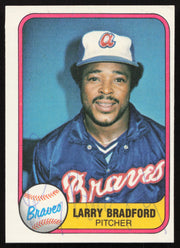 Larry Bradford Autographed 1981 Fleer Card #265 Atlanta Braves SKU #265083